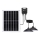 Aigostar - LED solarni luster 2xLED/70W/12V 12000 mAh 6500K IP65 Ø 23,5 cm + daljinsko upravljanje