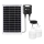 Aigostar - LED solarni luster s senzorom 2xLED/35W/12V 6000 mAh 6500K IP65 Ø 10 cm + daljinski upravljač