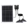 Aigostar - LED solarni luster sa senzorom 2xLED/35W/12V 6000 mAh 6500K IP65 promjer 15 cm + daljinski upravljač