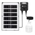 Aigostar - LED solarni luster sa senzorom LED/35W/12V 3000 mAh 6500K IP65 Ø 10 cm + s daljinskim upravljačem