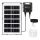 Aigostar - LED solarni luster sa senzorom LED/35W/12V 3000 mAh 6500K IP65 Ø 10 cm + s daljinskim upravljačem