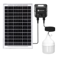 Aigostar - LED solarni luster sa senzorom LED/70W/12V 6000 mAh 6500K IP65 Ø 12 cm + daljinski upravljač