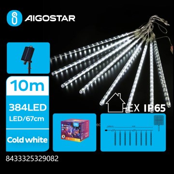 Aigostar - LED Solarni  niz 384xLED/13m IP65 1200 mAh hladno bijela