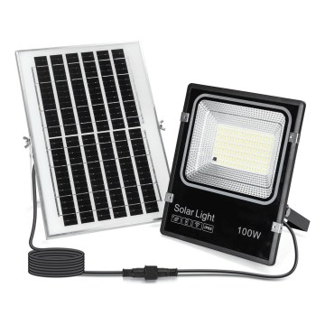 Aigostar - LED Solarni reflektor LED/100W/3,2V 2000mAh 3000K/4000K/6500K IP66 + daljinski upravljač