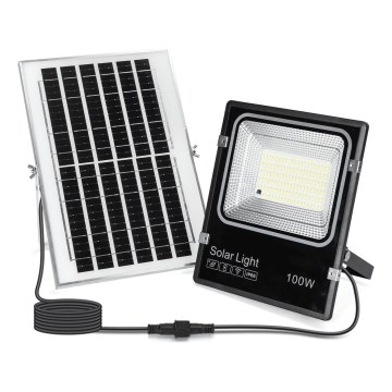 Aigostar - LED solarni reflektor s mogućnošću prigušivanja LED/100W/3,2V 2000mAh 3000K/4000K/6500K IP66 + daljinski upravljač