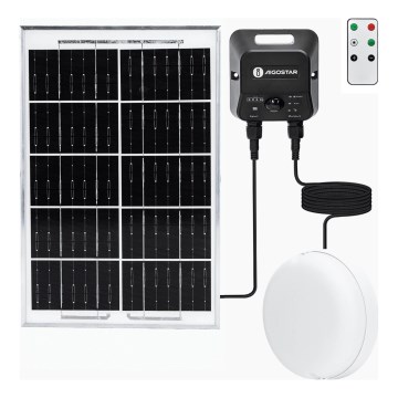 Aigostar - LED solarno stropno svjetlo s senzorom LED/70W/3,7V 6000 mAh IP65 + daljinski upravljač