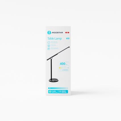 Aigostar - LED stolna lampa s dodirnim prigušivačem LED/8W/230V 3000-6000K crna