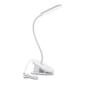 Aigostar - LED stolna lampa s klipom, prigušivač svjetla LED/2,5W/5V bijela