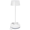 Aigostar - LED stolna lampa s prigušivanjem, s utičnicama i USB LED/4,6W/230V 3000/4000/6500K bijela