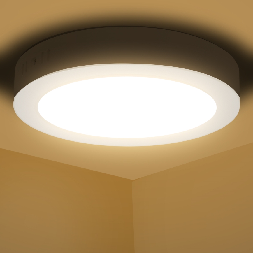 Aigostar - LED Stropna nadgradna svjetiljka LED/12W/230V pr. 17,4 cm 3000K bijela