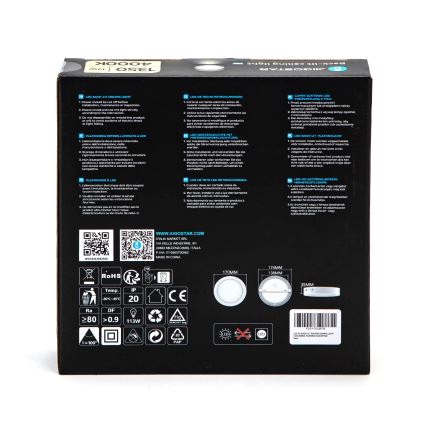 Aigostar - LED Stropna nadgradna svjetiljka LED/12W/230V pr. 17,4 cm 4000K bijela
