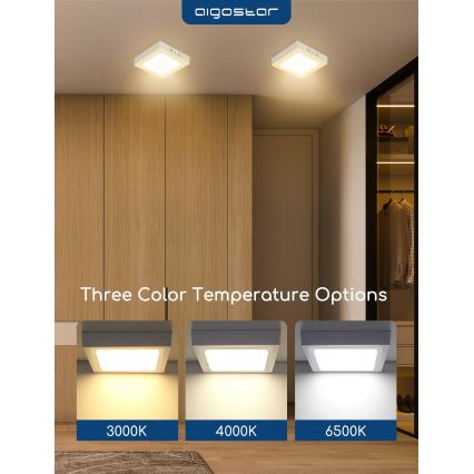 Aigostar - LED stropna nadgradna svjetiljka LED/18W/230V 3000K 22,6x22,6 cm bijela
