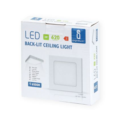 Aigostar - LED Stropna nadgradna svjetiljka LED/6W/230V 12,2x12,2 cm 6500K bijela