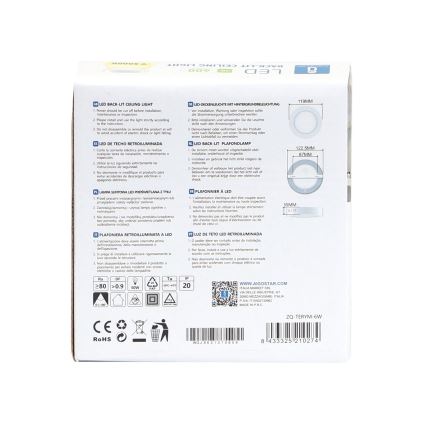 Aigostar - LED Stropna nadgradna svjetiljka LED/6W/230V pr. 12,3 cm 3000K bijela