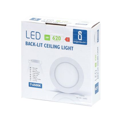 Aigostar - LED Stropna nadgradna svjetiljka LED/6W/230V pr. 12,3 cm 3000K bijela