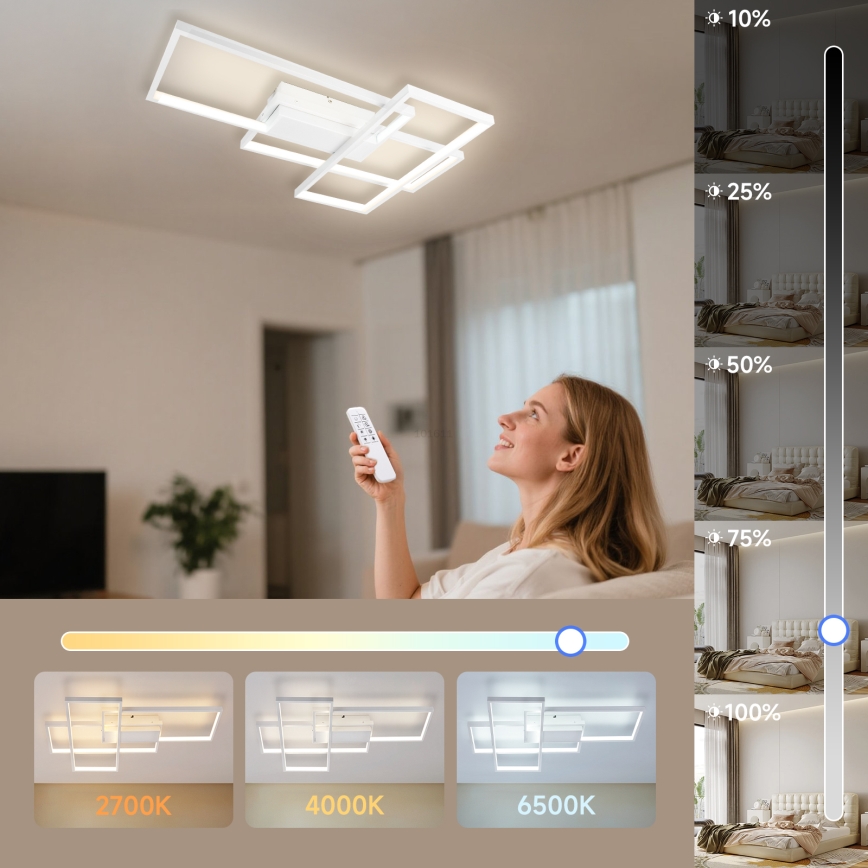 Aigostar - LED stropna svjetiljka s prigušivanjem LED/38W/230V 2700-6500K + daljinski upravljač