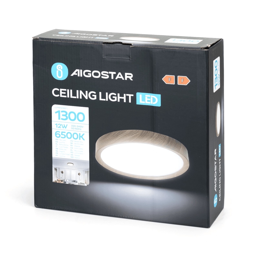 Aigostar - LED Stropna svjetiljka LED/12W/230V 6500K pr. 26,3 cm