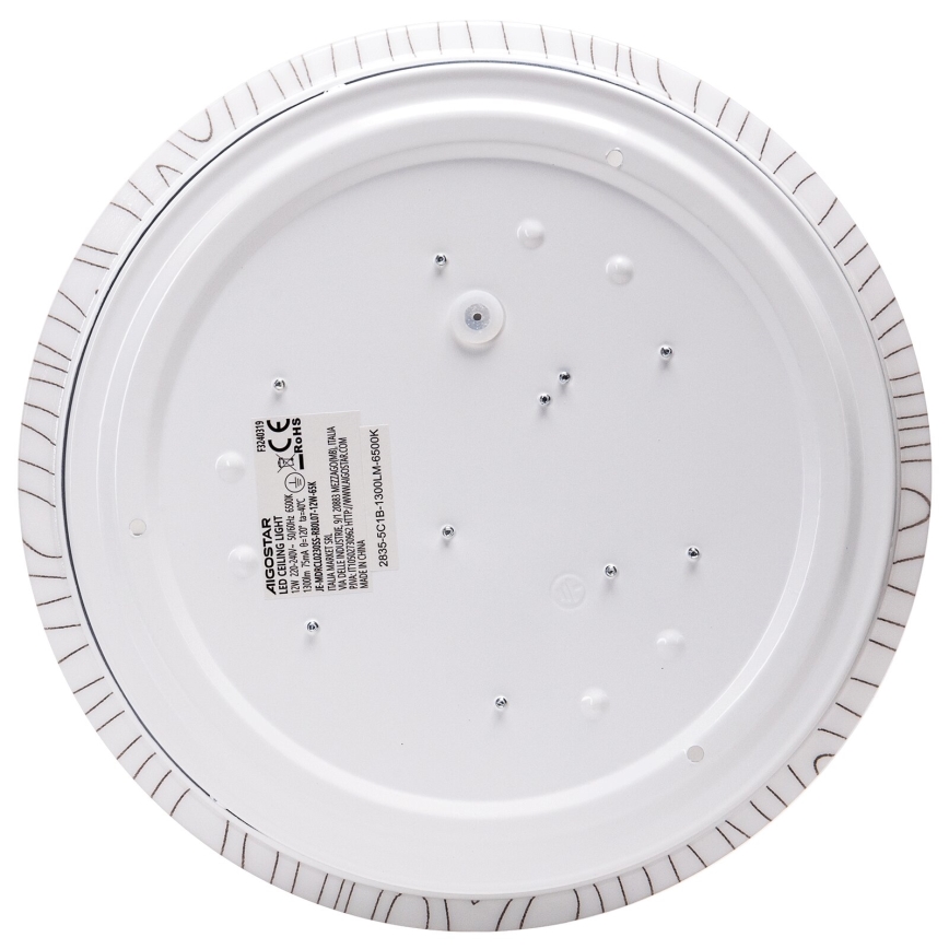 Aigostar - LED Stropna svjetiljka LED/12W/230V 6500K pr. 26cm