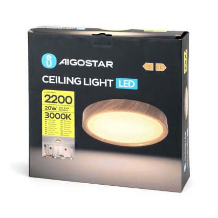 Aigostar - LED Stropna svjetiljka LED/20W/230V 3000K pr. 33,7 cm