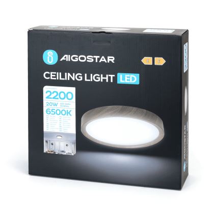Aigostar - LED Stropna svjetiljka LED/20W/230V 6500K pr. 33,7 cm