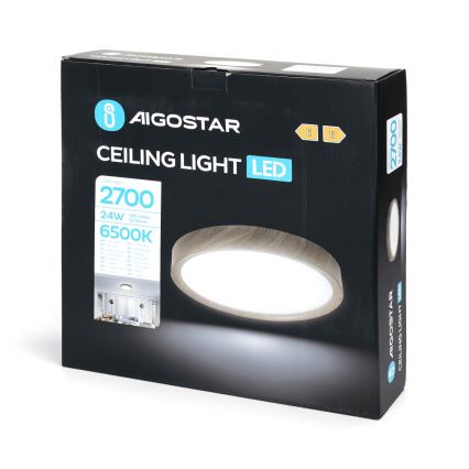 Aigostar - LED Stropna svjetiljka LED/24W/230V 6500K pr. 38,3 cm