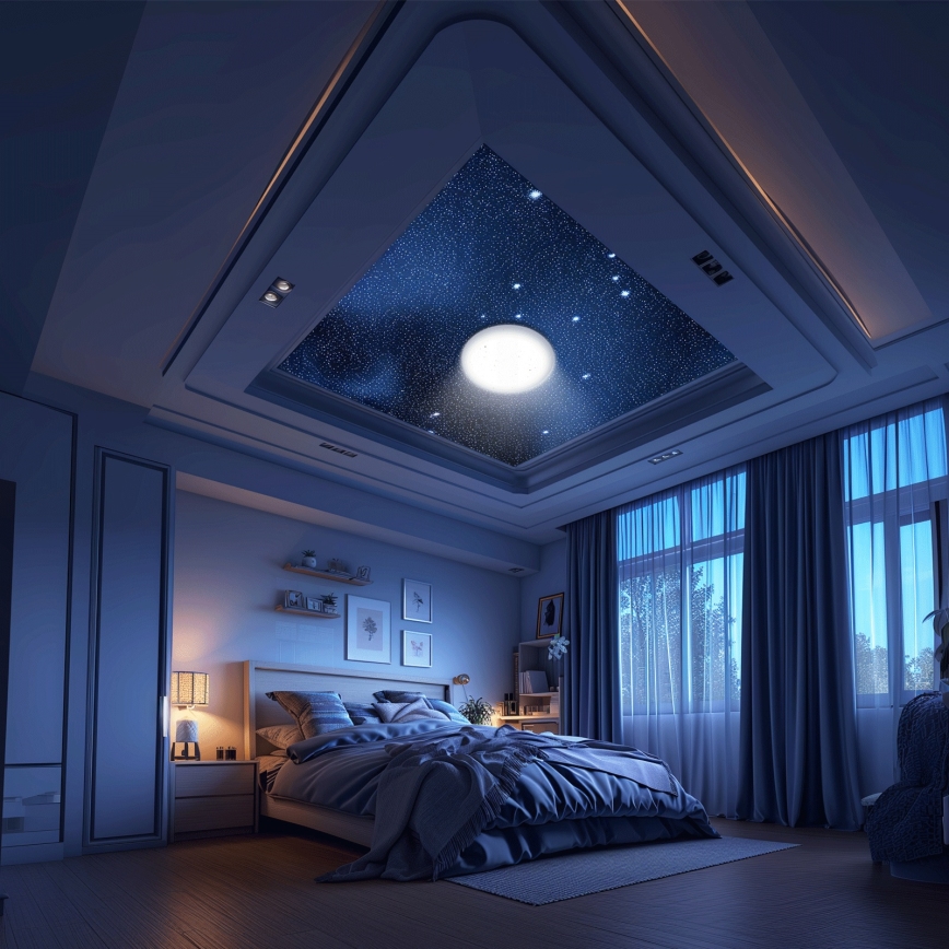 Aigostar - LED stropno svjetlo MESH s mogućnošću prigušivanja LED/36W/230V 3000-6500K Ø 49,5 cm + daljinski upravljač