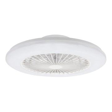 Aigostar - LED stropna svjetiljka s ventilatorom MESH LED/40W/230V 2700-6500K bijela + daljinski upravljač