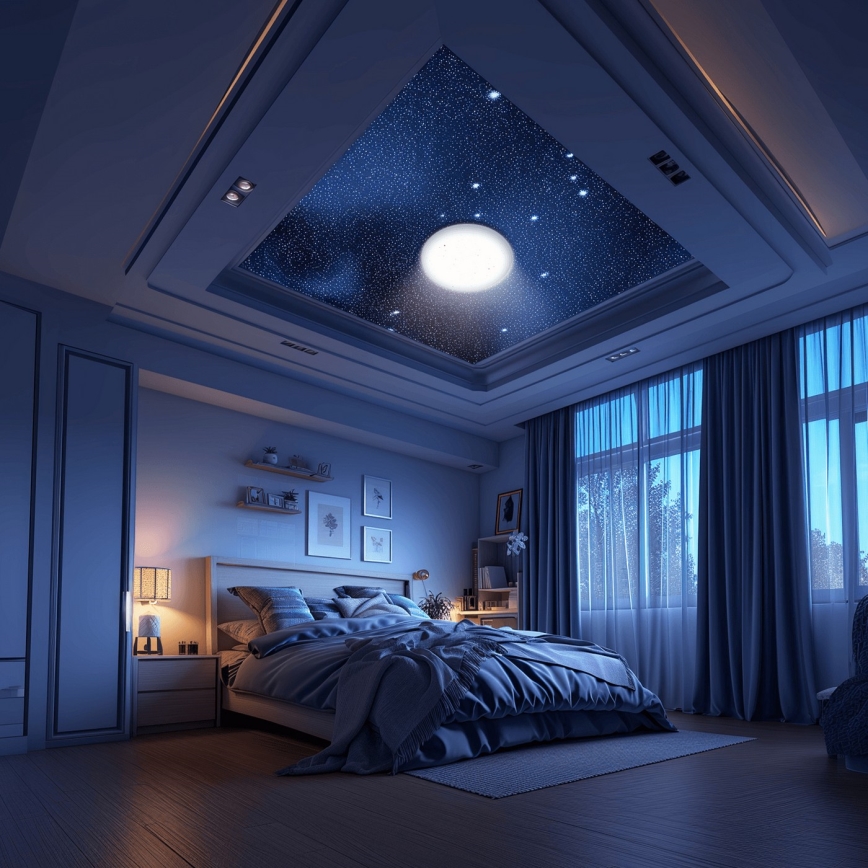 Aigostar - LED Prigušiva stropna svjetiljka za kupaonicu MESH Smart LED/12W/230V 3000-6500K IP44 + daljinski upravljač