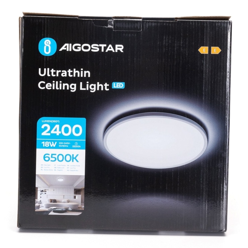 Aigostar - LED Stropna svjetiljka za kupaonicu LED/18W/230V 6500K pr. 30 cm IP44