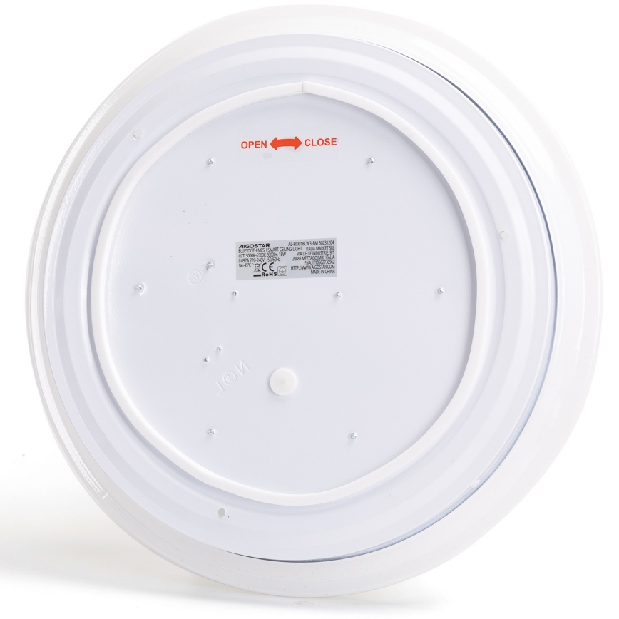 Aigostar - LED Prigušiva stropna svjetiljka za kupaonicu MESH Smart LED/18W/230V 3000-65000K IP44 + daljinski upravljač