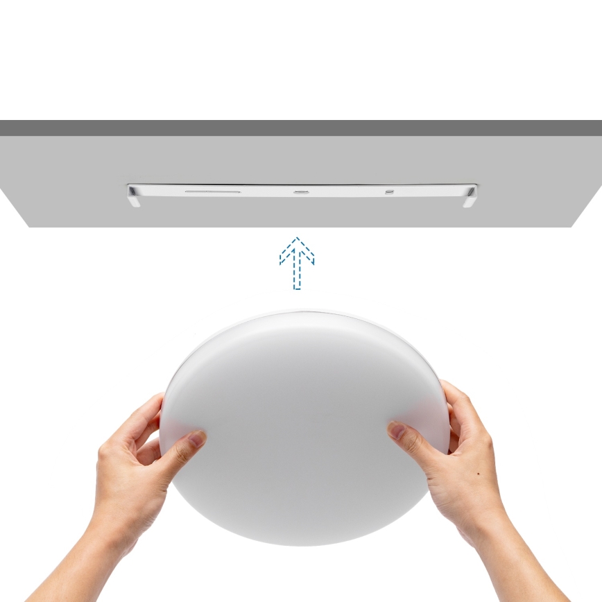 Aigostar - LED prigušivo stropno svjetlo za kupaonicu LED/24W/230V 3000K-6500K IP54 pr. 33 cm + daljinski upravljač