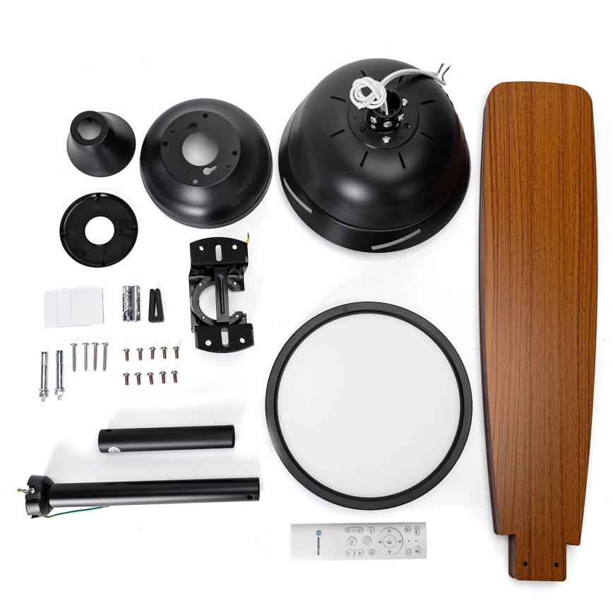 Aigostar - LED stropni ventilator s prigušivanjem svjetla LED/20W/230V 2700-6500K 132cm bež + daljinski upravljač