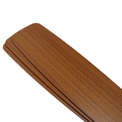 Aigostar - LED stropni ventilator s prigušivanjem svjetla LED/20W/230V 2700-6500K 132 cm smeđa + daljinski upravljač