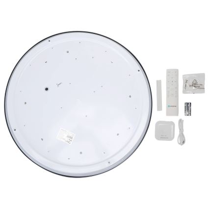 Aigostar - LED stropna svjetiljka s ventilatorom MESH LED/40W/230V 2700-6500K crna + daljinski upravljač