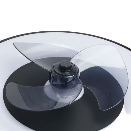 Aigostar - LED stropna svjetiljka s ventilatorom MESH LED/40W/230V 2700-6500K crna + daljinski upravljač