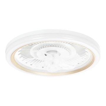 Aigostar - LED stropni ventilator s prigušivanjem svjetla LED/40W/230V 2700/4000/6500K promjer 50 cm + daljinski upravljač bijela