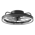 Aigostar - LED stropni ventilator s prigušivanjem svjetla LED/40W/230V 2700-6500K promjer 48 cm + daljinski upravljač crni