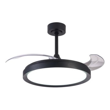 Aigostar - LED stropni ventilator s prigušivanjem svjetla LED/50W/230V 2700-6500K 106 cm crni + daljinski upravljač