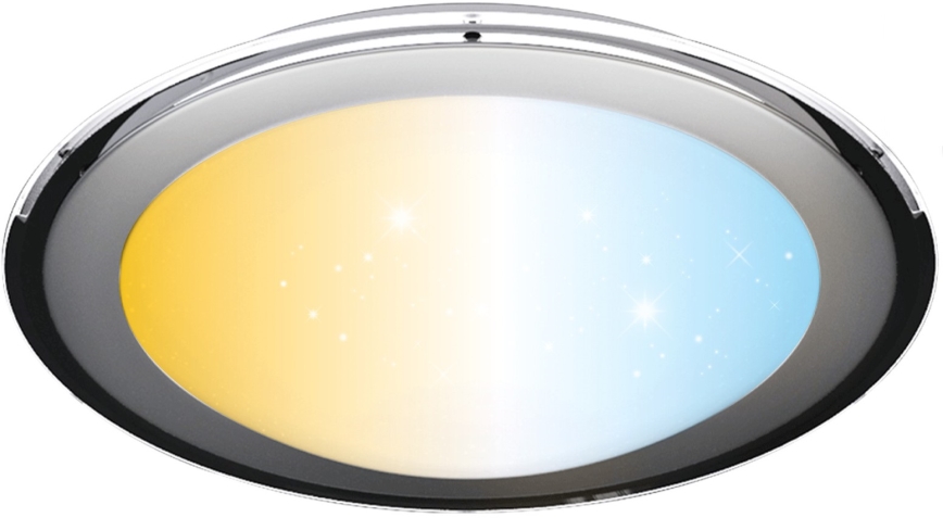 Aigostar - LED stropno svjetlo s prigušivanjem LED/60W/230V 2700-6500K Ø 52,7 cm krom + daljinski upravljač