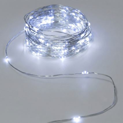 Aigostar - LED vanjski niz 50xLED/3xAA IP44 5,3 m hladno bijela
