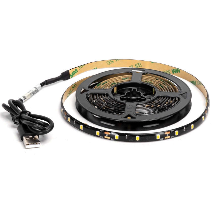 Aigostar - LED Traka 2m LED/4,9W/5V 6500K IP65 crna