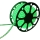 Aigostar - LED traka 50 m, 300 W, 230 V, IP65, zelena