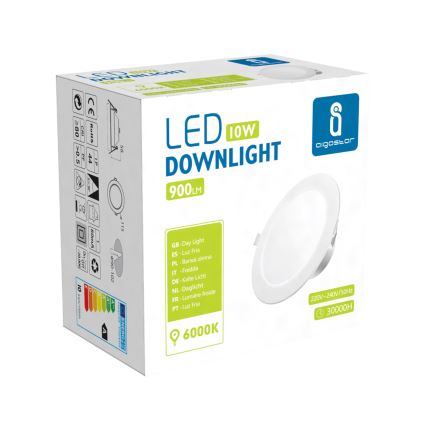 Aigostar - LED Ugradbena svjetiljka za kupaonicu LED/10W/230V 6000K IP44 pr. 11,5 cm bijela