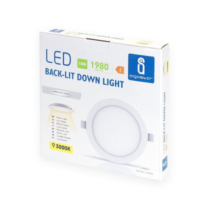 Aigostar - LED Ugradbena svjetiljka LED/18W/230V 3000K pr. 27,5 cm bijela