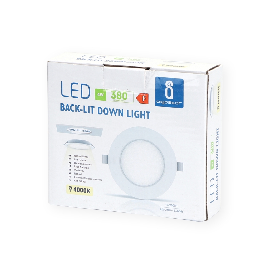 Aigostar - LED Ugradbena svjetiljka LED/4W/230V 4000K pr. 9,8 cm bijela
