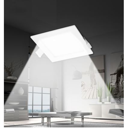 Aigostar - LED Ugradbena svjetiljka LED/9W/230V 11,5x11,5 cm 3000K bijela