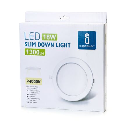 Aigostar - LED Ugradbena svjetiljka ULTRATHIN LED/18W/230V 4000K bijela