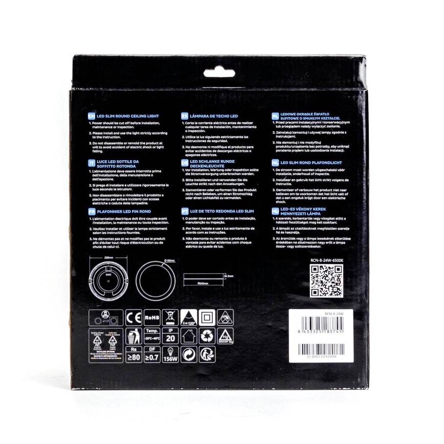 Aigostar - LED Ugradbena svjetiljka ULTRATHIN LED/9W/230V 6000K bijela