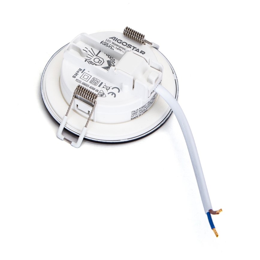 Aigostar - LED Ugradbena svjetiljka za kupaonicu LED/4,8W/230V 3000K crna IP65