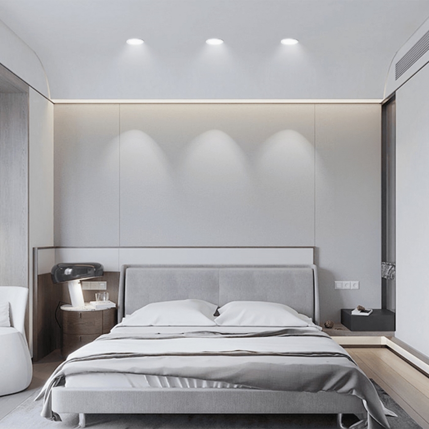 Aigostar - LED Ugradbena svjetiljka za kupaonicu LED/4,8W/230V 6500K crna IP65